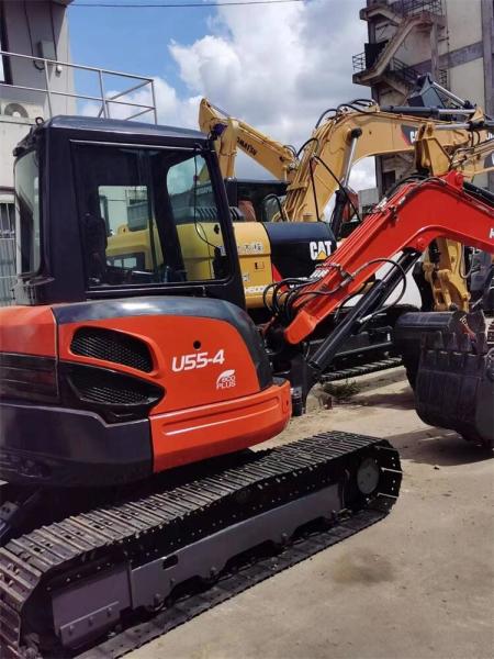 5000KG Peso de operação Kubota KX U55-4 Mini Excavadora com cilindro hidráulico original