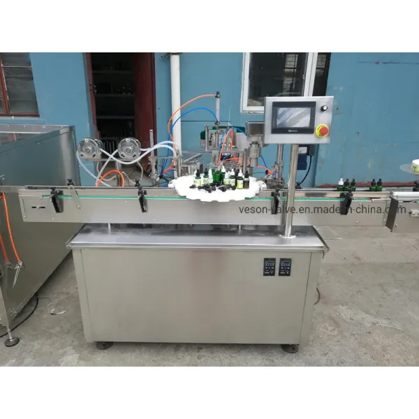 PLC Control Multi-Head Filling Machine with Automatic Cleaning for E-Liquid and Essential Oils