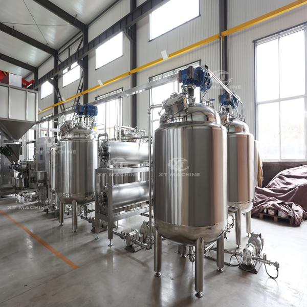 SS304 Peanut Butter Mixing Tank De-gassing Tank 200L-1000L
