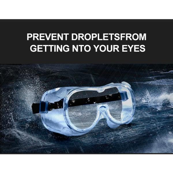 Virus Protection PPE Safety Glasses Lightweight With CE FDA RoHS Approve