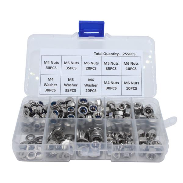 Industria de la automoción: nueces de nylock de bloqueo automático en medición métrica para fijación segura