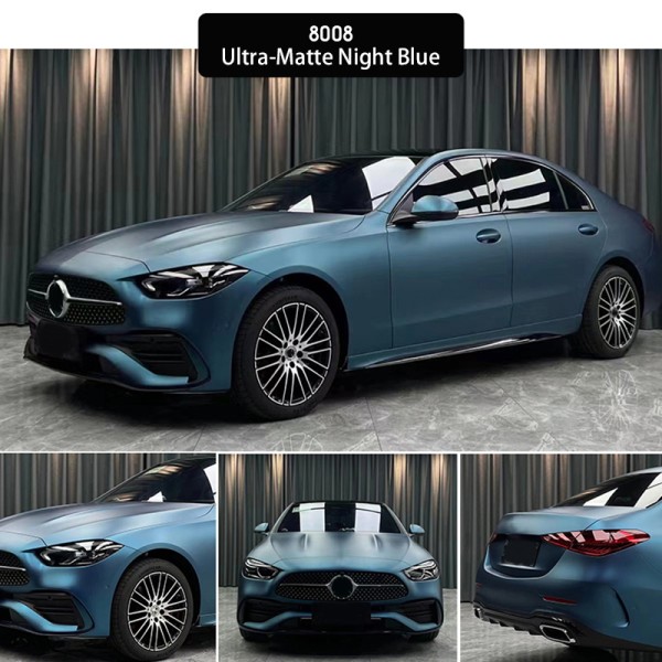Glossy Ghost Midnight Car Wrap Reflective Vinyl Blue Race Car Stickers Car Vinyl Stickers Blue Chameleon Tint