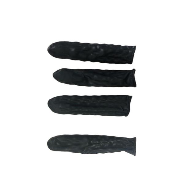 Cleanroom Assembly Line  Anti Slip Black Finger Cots
