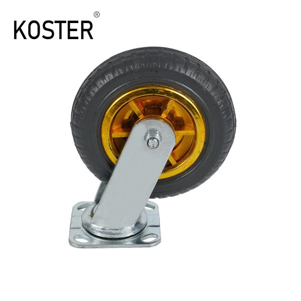 4 Inch/5 Inch/6 Inch/8 Inch Flat Plate Silk Pole Universal Industrial Caster With Brake