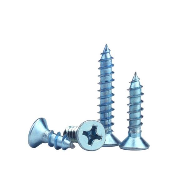 Metric Phillips Flat Head Timber Wood Strength Galvanized Self Tapping Screws ISO Standard