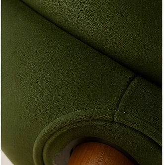 Modern Curved Velvet Barrel Lounge Chair, 1-Seater LGW-400