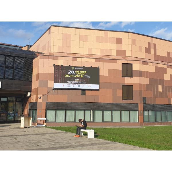 Железный алюминиевый наружный светодиодный рекламный экран P6 SMD3535 7000cd/M2