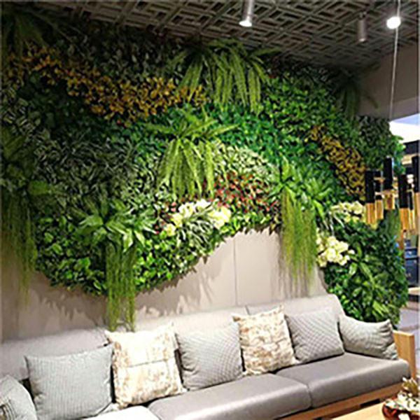 40*60cm Plastic Red Purple Artificial Vertical Garden Lawn Turf  10 Years Life Time