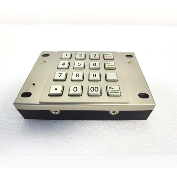 USB RS232 ATM Machine Encrypted Metal Pin Pad 16 Key Keypad