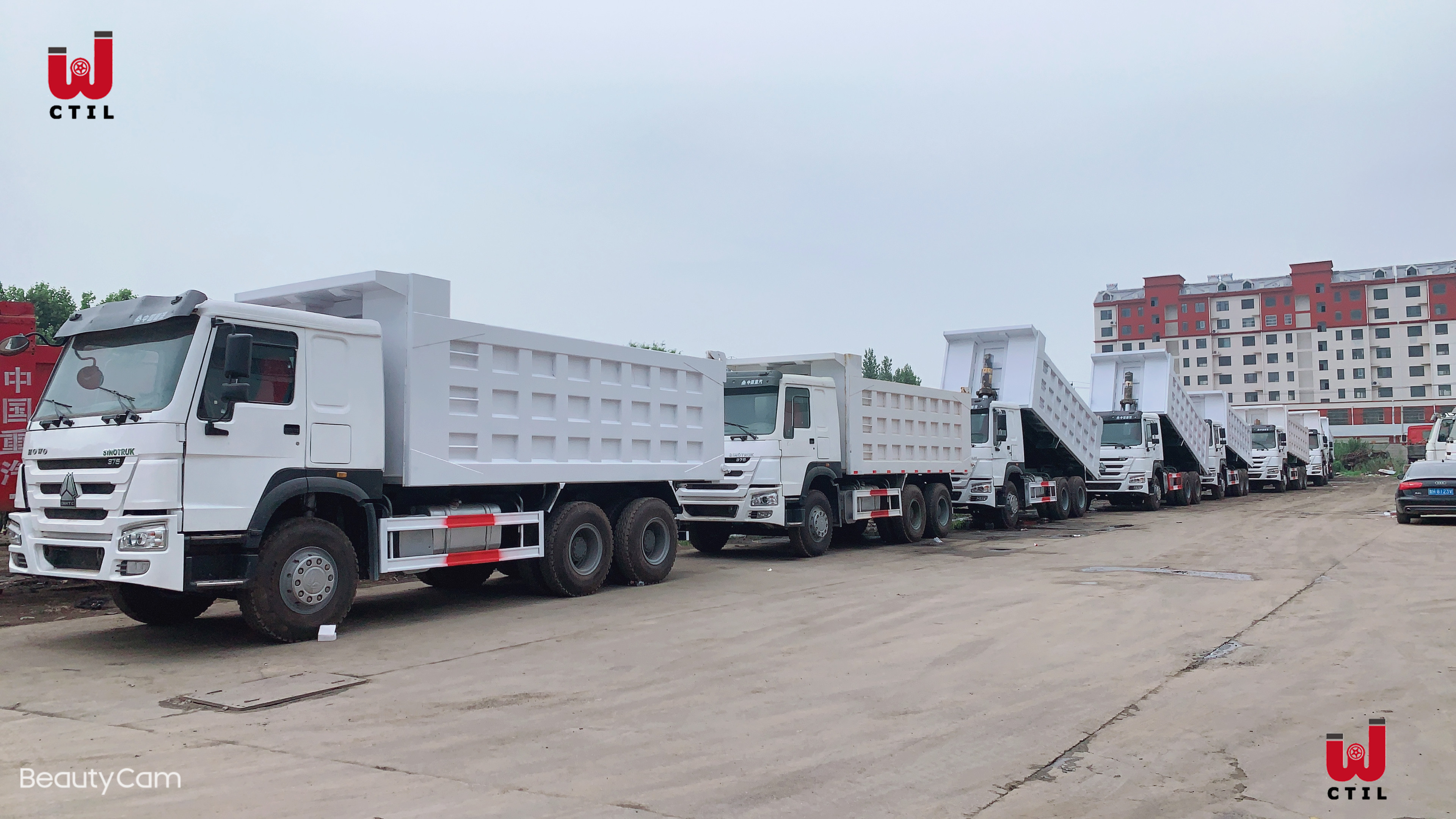 25t сверхмощная цапфа тележки Tipper сброса самосвала 3600mm Tri