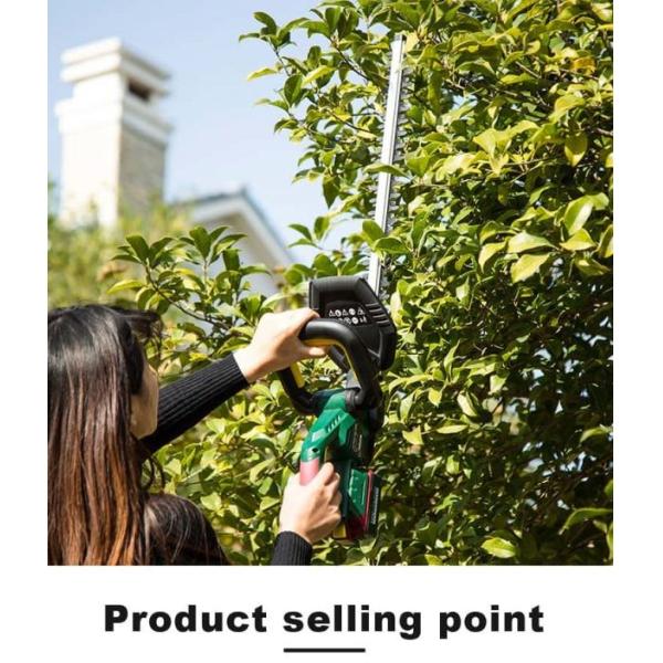 Триммер изгороди силы иона лития электрический с лезвиями доказательства ржавчины стали марганца