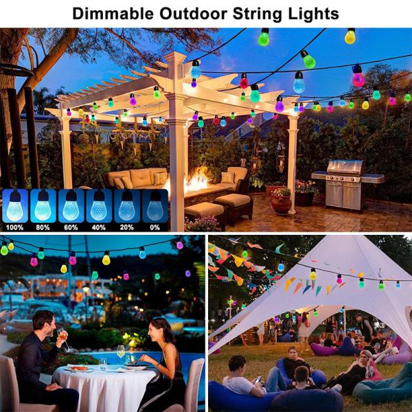 50/60Hz RGB LED String Lights , Connectable RGB Light Strands