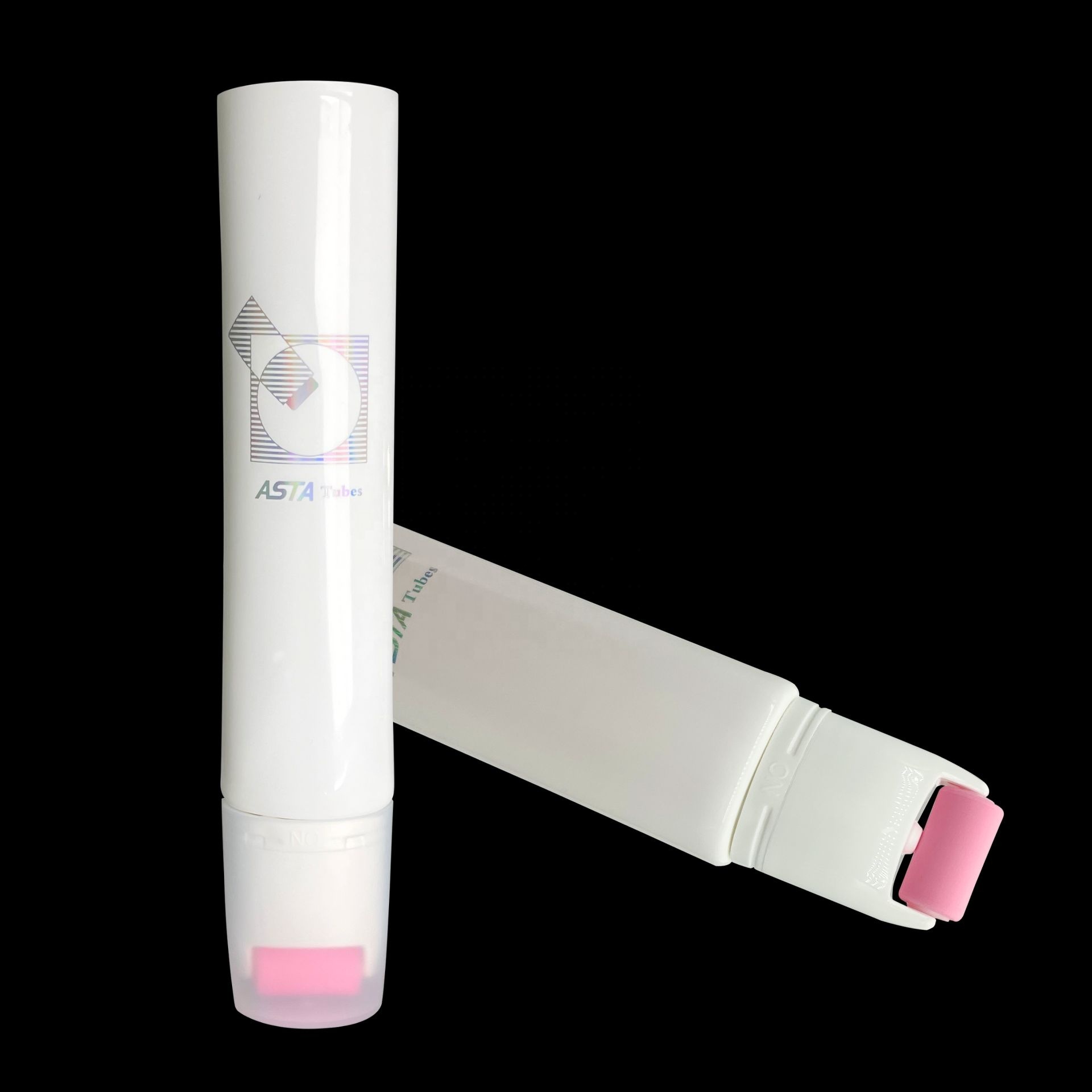 Plastic Roller Ball Body Skin Care Cream Lotion Soft Cosmetic Packaging Squeeze Oval Tubes Cuticle Oil