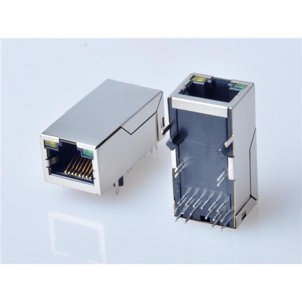 RJ45 Modular Jack Connector, Through Hole Type, Transformer, with LED,Side Entry