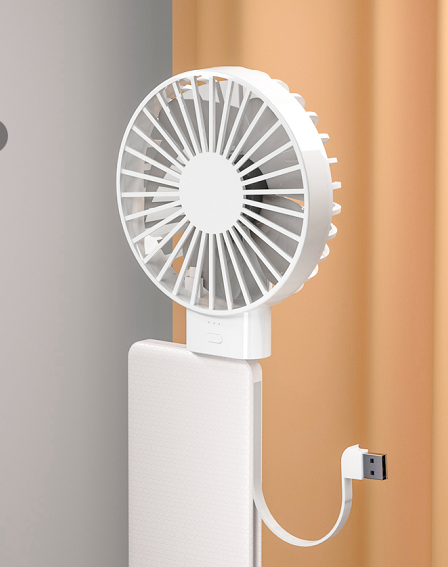 Power Bank LED Indicator Light Outdoor Portable Cooling Fans