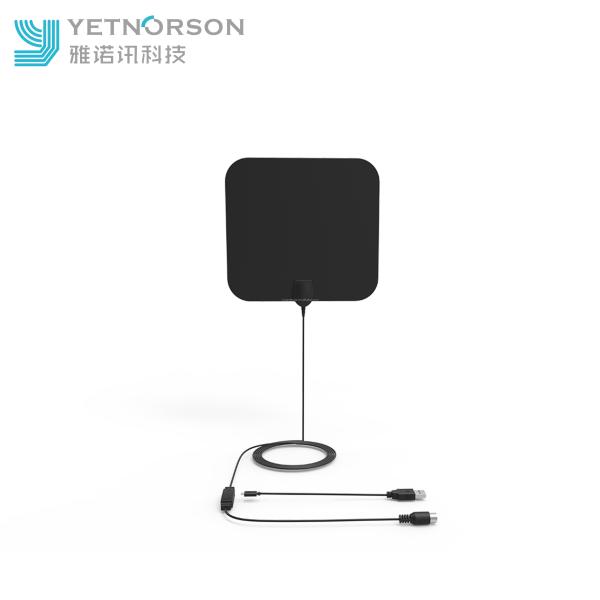 Внутренняя телевизионная антенна 50 миль Усиленный HD цифровой адаптер с IEC соединителем 30g вес