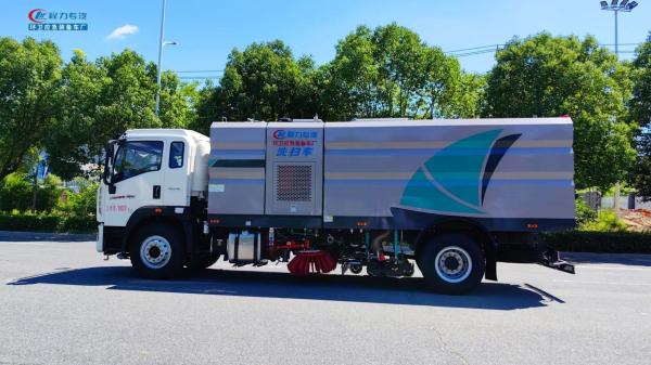 HOWO Vacuum Street Sweeper Truck Mounted Road Sweeper Manufacturers