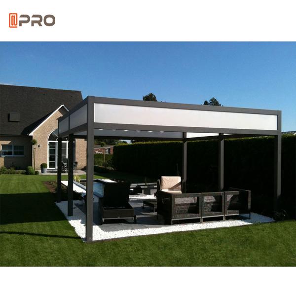 Motorzied Powder Coated Modern Electric Pergola Roof For Garden