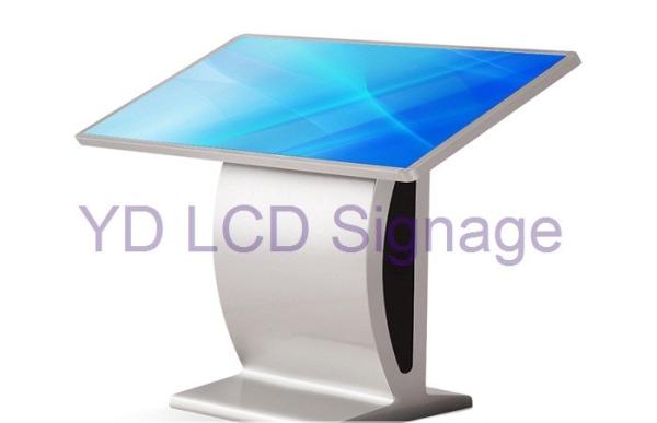 Interactive LCD Touch Screen Information Kiosk Floor Standing Installation