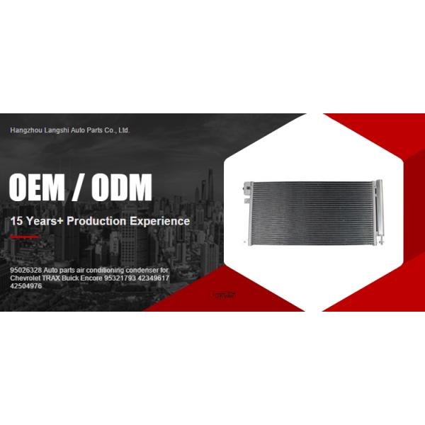 OE NO. 42504976 Condensador de aire acondicionado de piezas de automóviles para Chevrolet TRAX Buick Encore