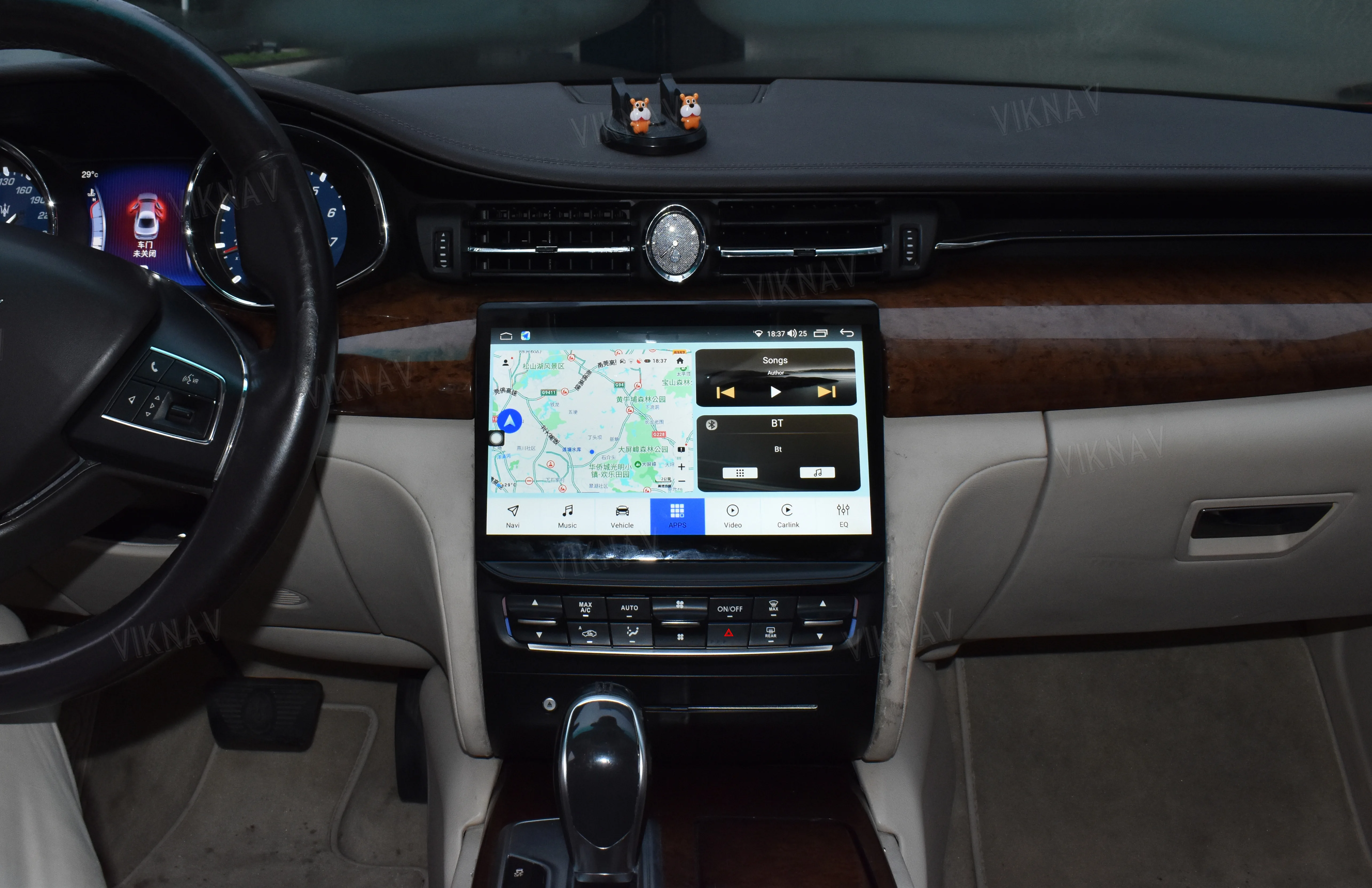 OEM 1204x768 Стереорадио Carplay для Maserati Quattroporte 2013-2017