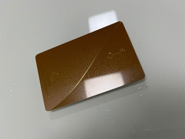 Hotel Ving Cards Hot Stamp Gold RFID Door Key Metallic NFC Card