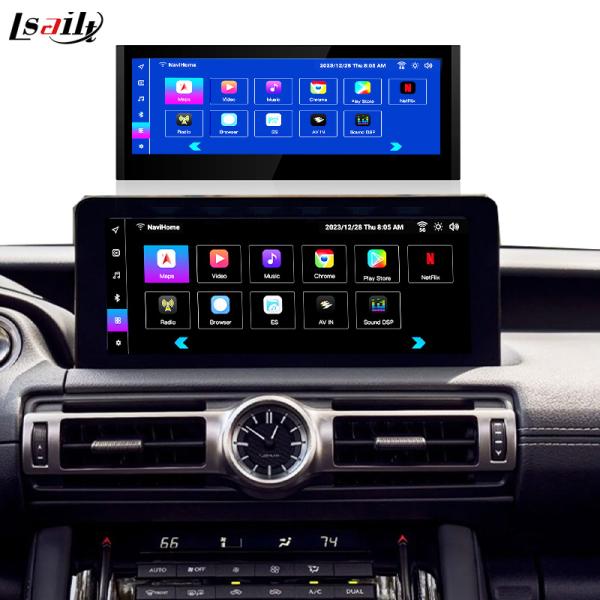 Lexus Android Screen 10,25 дюйма Qualcomm 8 Core GPS навигация CarPlay Дисплей для Lexus IS300 IS250 IS350 2020-2023