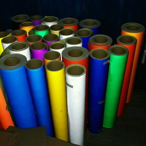 Type acrylique autocollants 0.1mm multi réfléchis de vinyle de couleur annonçant la catégorie