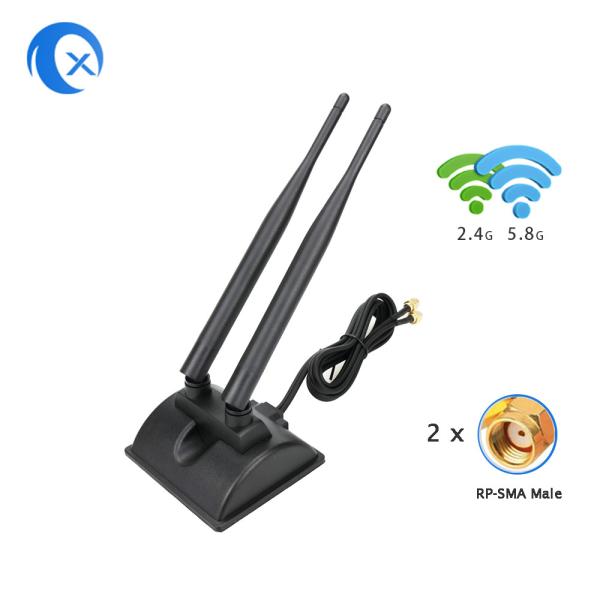 Antenne WiFi 6dBi avec connecteur mâle RP-SMA