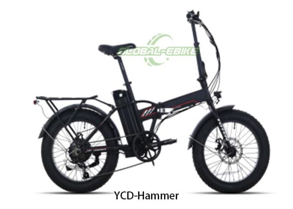Aluminum Frame Electric Urban Bikes , 48V 10.4AH Battery City Commuter Bikes