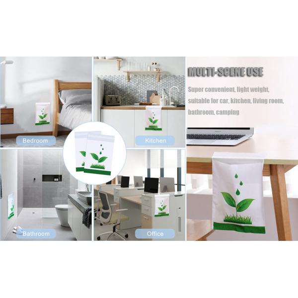 Biodegradable Disposable Car Trash Bags PLA Self Adhesive Portable Leak Proof Vomit Bags White Cartoon Trash Bags