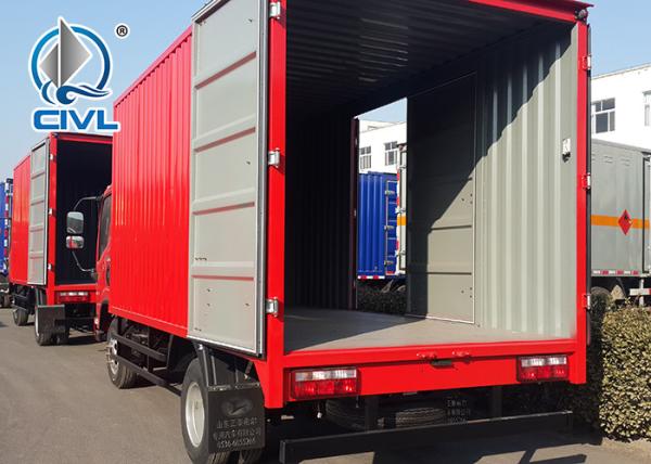 New Sinotruk Howo 4x2 5 Ton Light Cargo Van Box Truck  6 wheeler 5 8 10 tons cargo truck