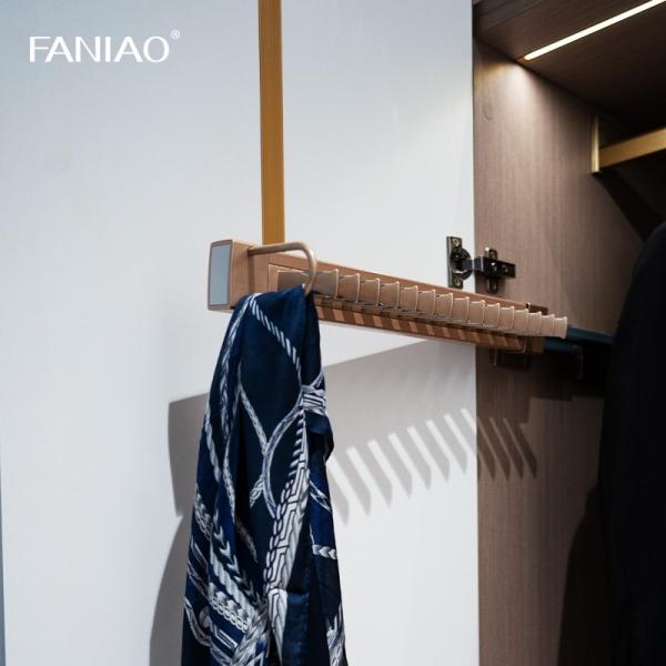 Guarda-roupa de quarto personalizado de estilo francês cinza com alças de porta de vidro