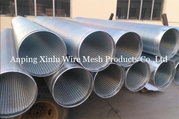 14  V Wire Wrap Water Well Sand Spiral Screen Tube For Heat Pump
