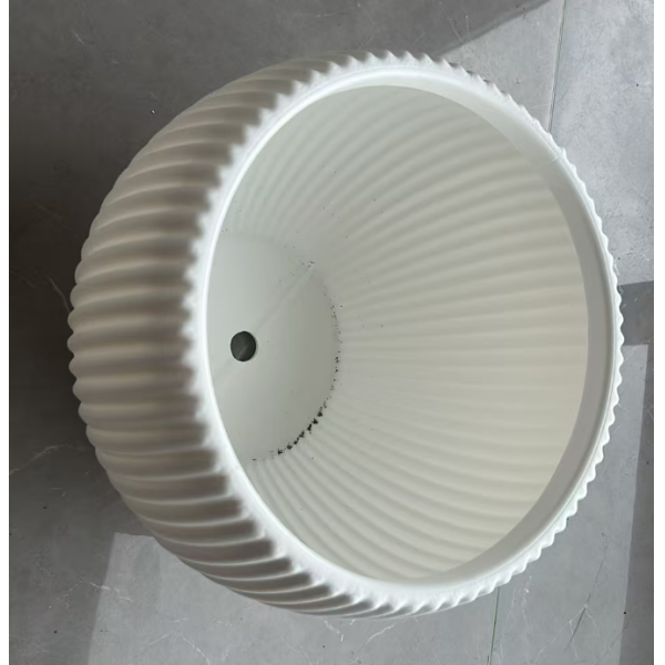 HDPE Multi-leaf White Porcelain Flower Pot for Indoor and Outdoor Potted Plants