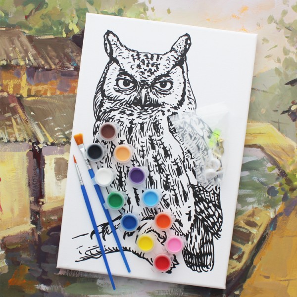 hot selling customized printing painting canvas set for kids and adult