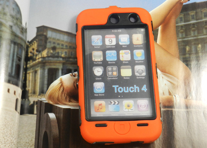2 In 1 Itunes Cell Phone Silicone Case Cartoon For Iphone 4