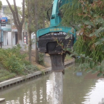 Equipo concreto de poco ruido de la conducción de pila, conductor de pila hidráulico de hoja