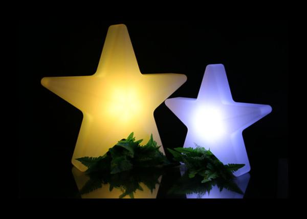 Bar LED Illuminated Furniture Star Shaped PE Material RGB Color Changing