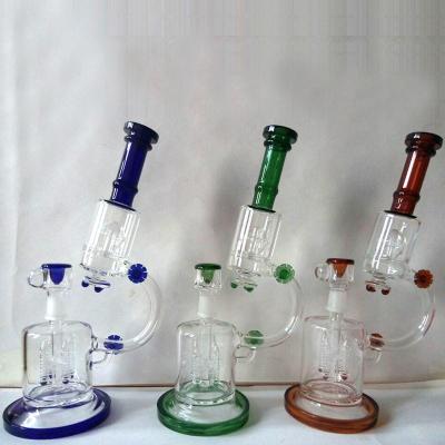 O fumo transparente feito a mão do cachimbo de água pode 13Inch personalizar os tubos de fumo de vidro