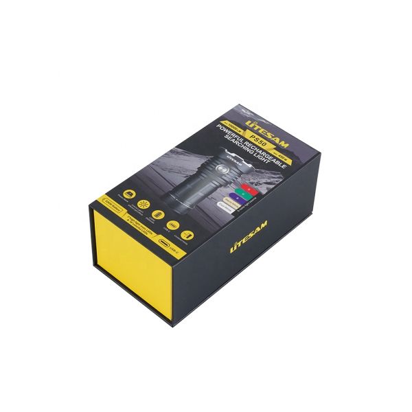 UV Printing Rigid Cardboard Foldable Magnetic Gift Box with Recycled Materials and Magnetic Closure