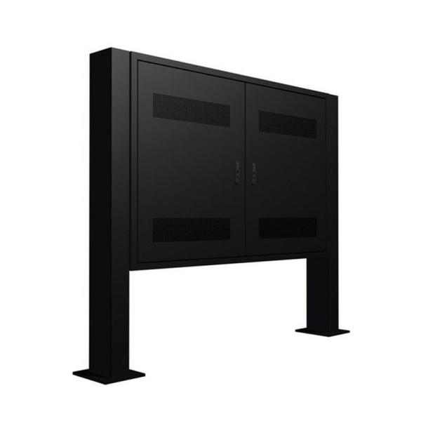 43 inch Moveable Outdoor Floor Stand Display LCD Poster Screen Black Floor Standing