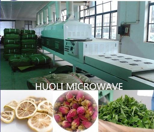 Fast Microwave Flower Dryer Machine For Tea Leaf , Honeysuckle Flowers