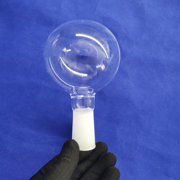 Customized Clear Quartz Glass Tube Reactor With Belt Grinding Mouth Fused Silicon