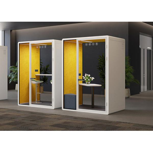Подвижная комната тихая кабина удобные кабины для совещаний с системой вентиляции Алюминиевая стена из стали и полиэстера