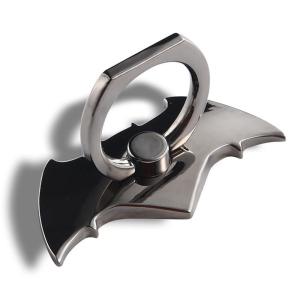 Mini Durable Zinc Alloy Bat Design Metal Die Casting Process Black Phone Stand