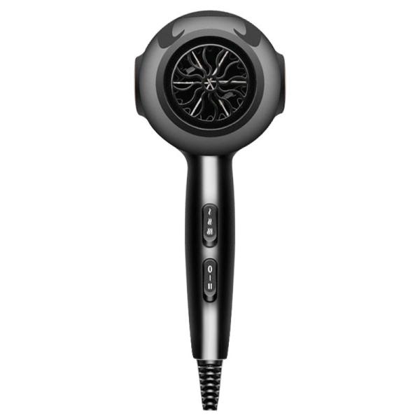 Secador de cabelo elétrico preto tradicional de alta eficiência