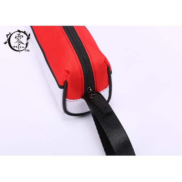 Cartoon Pokemon Balls Canvas Pencil Case Pouch Portable Waterproof Pencil Wrap Case