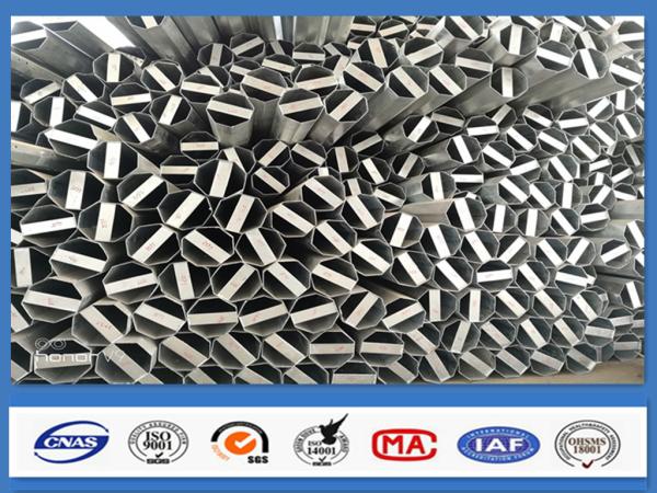 13kv 15kv 69kv Philippines Octagonal Galvanized Metal Steel Pole