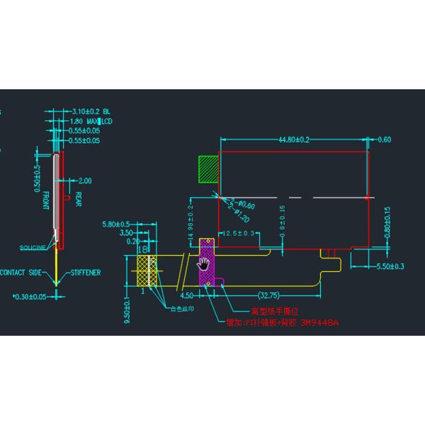 12864 Монохромный ЖК-модуль SPI MCU FSTN COG 128 * 64 матричный ЖК-модуль с точечной матрицей